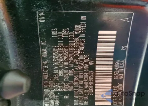 2014 Toyota Highlander Limited z USA, uszkodzony, nr VIN 5TDDKRFH0ES015079